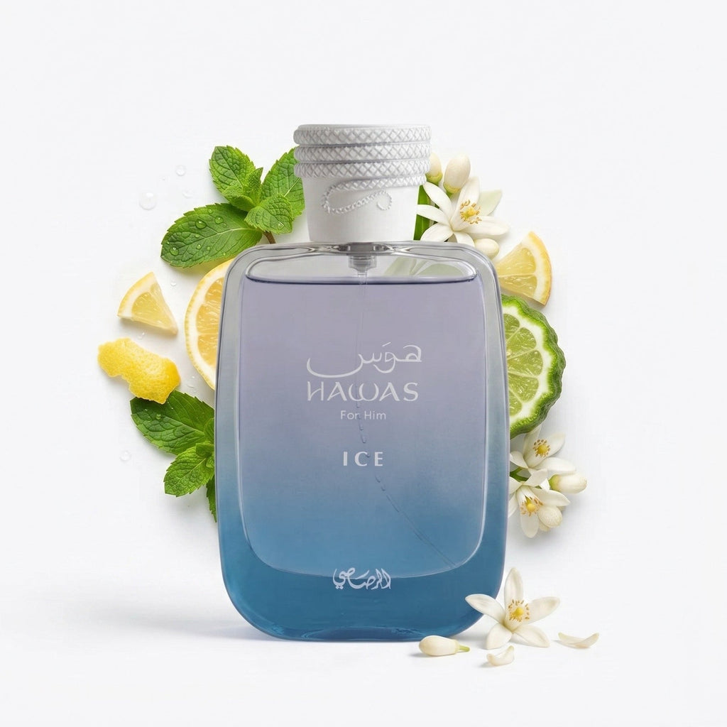Rasasi Hawas Ice Men’s EDP Spray 3.4 oz 100 ml