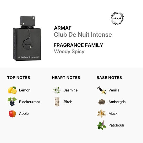 Armaf Club De Nuit Intense Men EDP Spray 3.6 oz 105ml